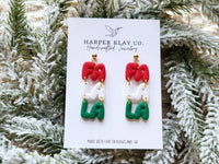The Fa La La Set- Polymer Clay Christmas Earrings